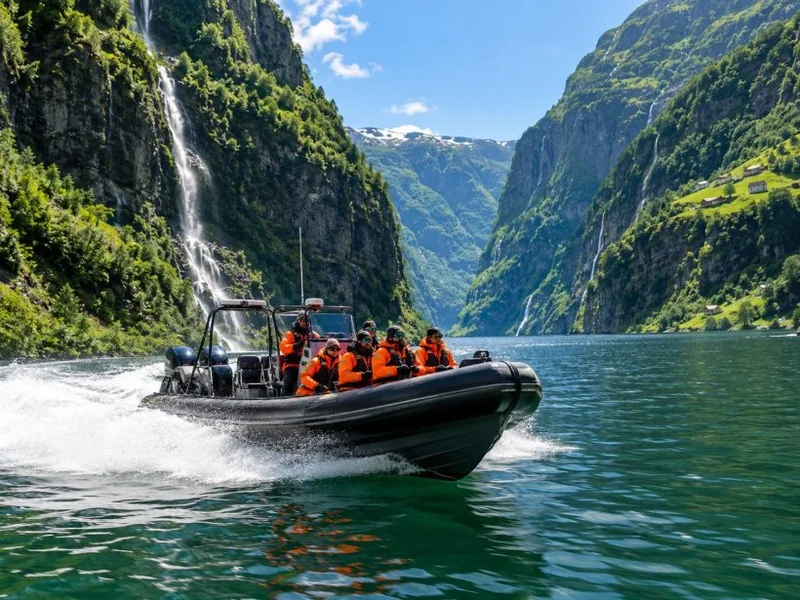 Nærøyfjord RIB Boat Experience & Waterfalls from Flåm